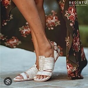 NWB Bed Stu Ingritt Sandals In Jasper Multi Lux